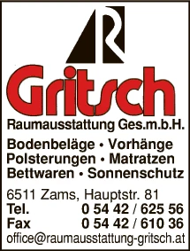 Print-Anzeige von: Gritsch Raumausstattung GesmbH