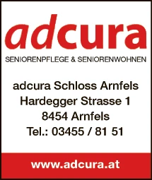 Print-Anzeige von: adcura Schloß Arnfels Seniorenwohnen GmbH