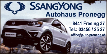 Print-Anzeige von: Pronegg, Markus, Autohandel Print-Anzeige von: Pronegg, Markus, Autohandel