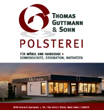 Print-Anzeige von: Guttmann, Thomas, Tapezierer u Dekorateure