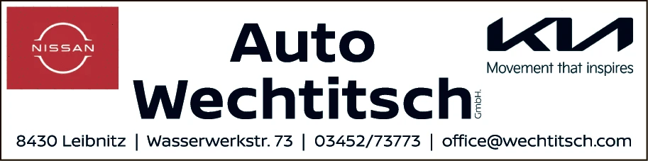 Print-Anzeige von: Auto Wechtitsch GmbH, Autohäuser