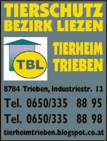 Print-Anzeige von: Tierschutz Bezirk Liezen Tierheim Trieben