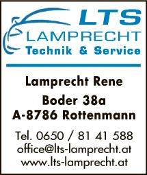 Print-Anzeige von: LTS Lamprecht, KFZ Teile Print-Anzeige von: LTS Lamprecht, KFZ Teile