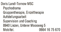 Print-Anzeige von: Doris Landl-Tornow MSC, Psychotherapie