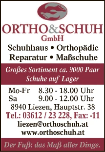 Print-Anzeige von: Mayerhofer, Herbert, Orthopädische Bedarfsartikel Print-Anzeige von: Mayerhofer, Herbert, Orthopädische Bedarfsartikel