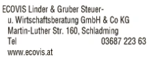 Print-Anzeige von: ECOVIS Linder & Gruber Steuer-u.