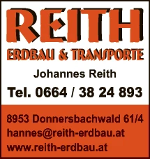 Print-Anzeige von: Reith, Johannes, Erdarbeiten