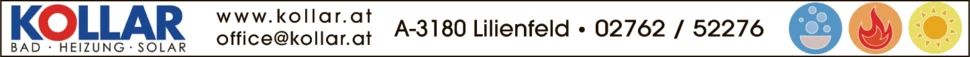 Print-Anzeige von: Kollar GmbH, Sanitäranlagen u -einrichtungen