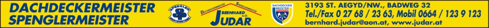 Print-Anzeige von: Judar Bernhard e.U., Dachdeckermeister