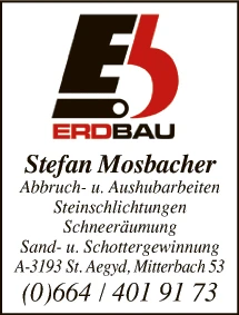 Print-Anzeige von: Stefan Mosbacher, Erdbau