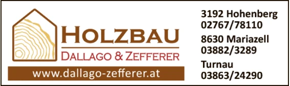 Print-Anzeige von: Holzbau Dallago & Zefferer GmbH