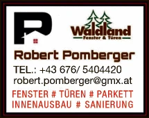 Print-Anzeige von: Robert Pomberger, Tischlerei