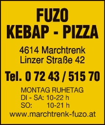 Print-Anzeige von: Fuzo Kebap-Pizza, Pizzeria
