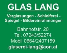 Print-Anzeige von: Lang, Rene, Glaserei