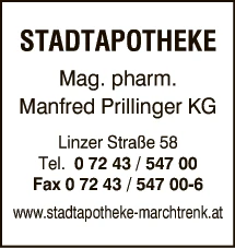 Print-Anzeige von: Stadtapotheke Marchtrenk Mag. pharm. Manfred Prillinger KG, Apotheke