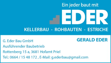 Print-Anzeige von: G. Eder Bau GmbH