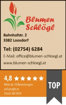 Print-Anzeige von: Schlögl, Lukas, Blumenhandlung Print-Anzeige von: Schlögl, Lukas, Blumenhandlung