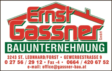 Print-Anzeige von: Gassner, Ernst, Stukkateurmeister