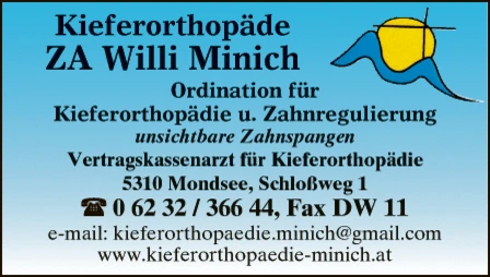 Print-Anzeige von: Minich, Willi, Dr.med.dent., Kieferorthopädie