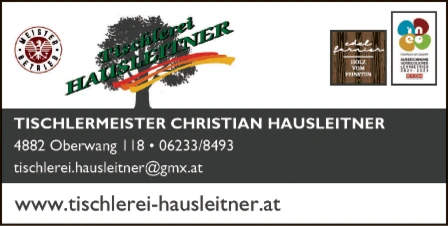 Print-Anzeige von: Hausleitner, Christian, Tischlerei