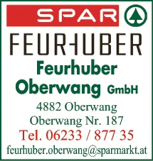 Print-Anzeige von: Feurhuber Oberwang GmbH SPAR, Lebensmittel