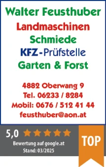 Print-Anzeige von: Feusthuber, Walter, Schmiede