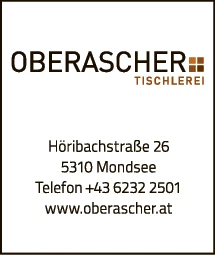 Print-Anzeige von: Tischlerei Oberascher GmbH. & Co. KG.