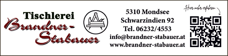 Print-Anzeige von: Brandner-Stabauer, Tischlerei