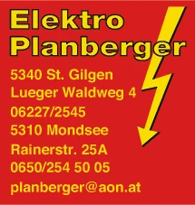 Print-Anzeige von: Elektro Wolfgang Planberger