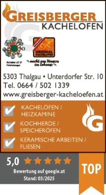 Print-Anzeige von: Greisberger, Martin, Kachelofen Print-Anzeige von: Greisberger, Martin, Kachelofen
