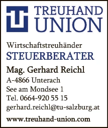 Print-Anzeige von: TREUHAND-UNION Salzburg Steuerberatungs GmbH & Co KG