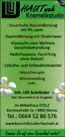 Print-Anzeige von: Kosmetikstudio HAUTnah Inh. Ulli Schröcker