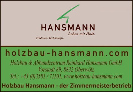Print-Anzeige von: Holzbau & Abbundzentrum Reinhard Hansmann GmbH