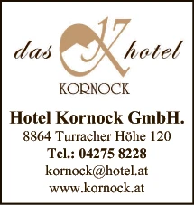 Print-Anzeige von: Hotel Kornock, Hotels Erwin u Gerlinde Prodinger