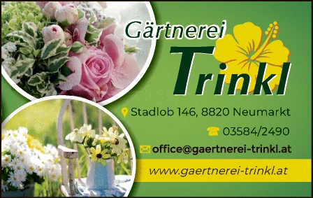 Print-Anzeige von: Trinkl, Brigitte, Gärtnereien
