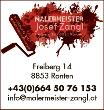 Print-Anzeige von: Zangl, Josef, Malermeister