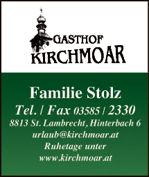 Print-Anzeige von: Kirchmoar, Gastgewerbe - Gasthöfe