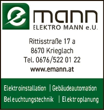 Print-Anzeige von: Elektro Mann e. U.