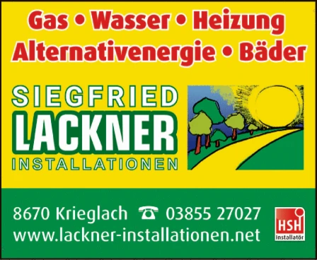 Print-Anzeige von: Lackner, Siegfried, Installateur