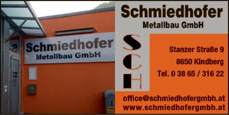 Print-Anzeige von: Schmiedhofer Metallbau GmbH, Metallbau