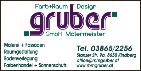 Print-Anzeige von: Gruber GmbH Farb + Raum Design