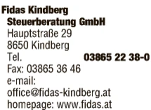 Print-Anzeige von: Fidas Kindberg Steuerberatung GmbH