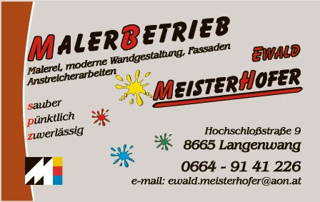 Print-Anzeige von: Meisterhofer, Ewald, Maler
