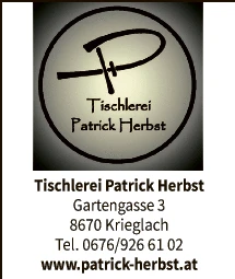 Print-Anzeige von: Herbst, Patrick, Tischlerei