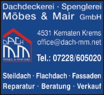 Print-Anzeige von: Möbes & Mair GmbH, Dachdeckerei