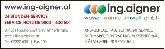 Print-Anzeige von: Aigner Ing, Wasser-Wärme-Umwelt-GmbH