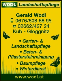 Print-Anzeige von: Wodl, Gerald, Gartengestaltung