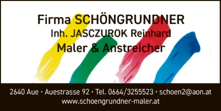 Print-Anzeige von: Schöngrundner, Maler & Anstreicher