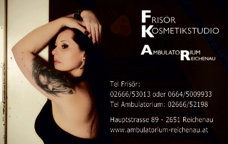 Print-Anzeige von: Ambulatorium Reichenau, Frisör & Kosmetikstudio