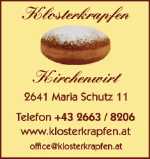 Print-Anzeige von: Kirchenwirt Fam Auer GmbH, Gastgewerbe - Gasthöfe